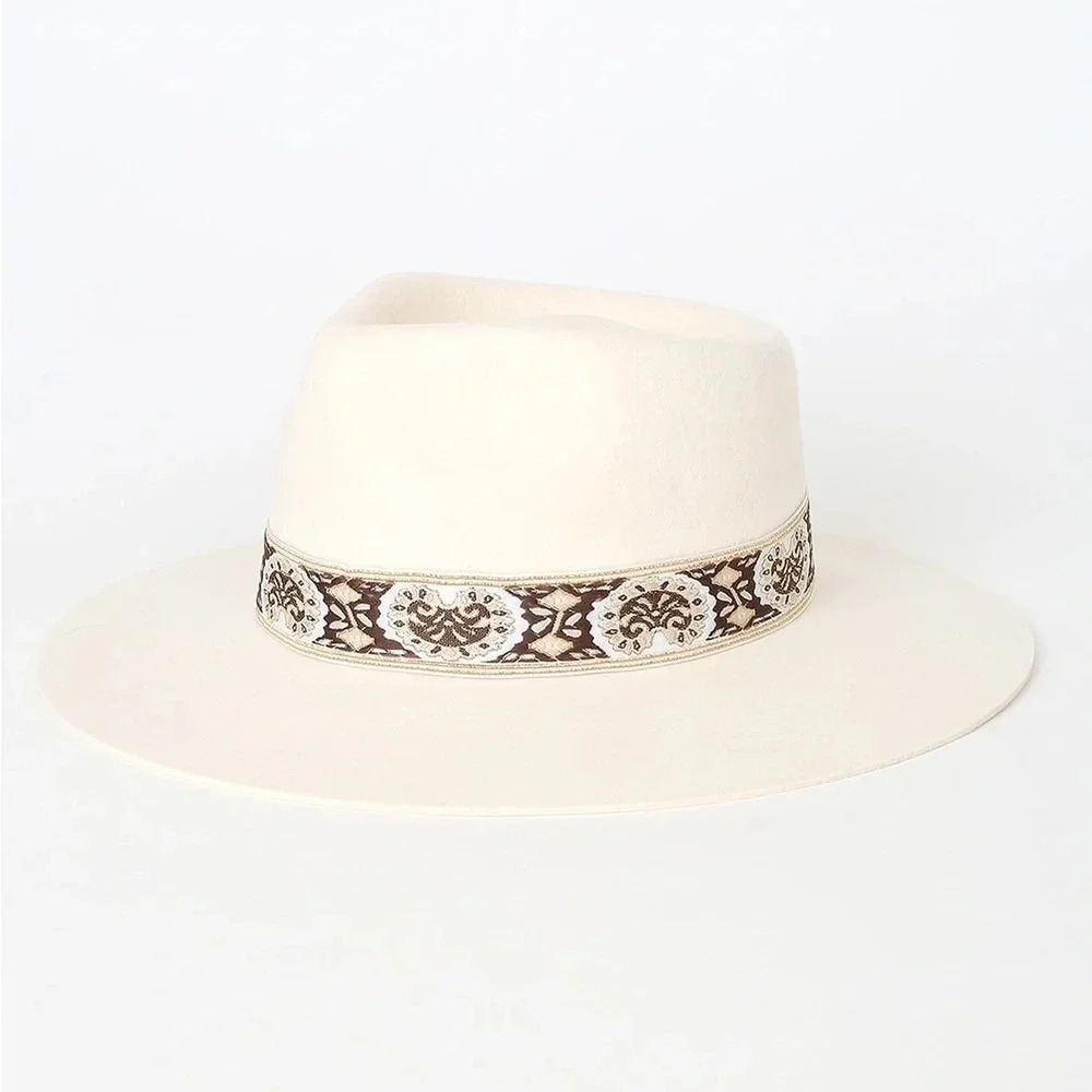 Lack Of Color The Beverly White With Brown Lace L… - image 2